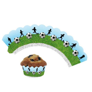 Banderolen für Fußball-Muffins
