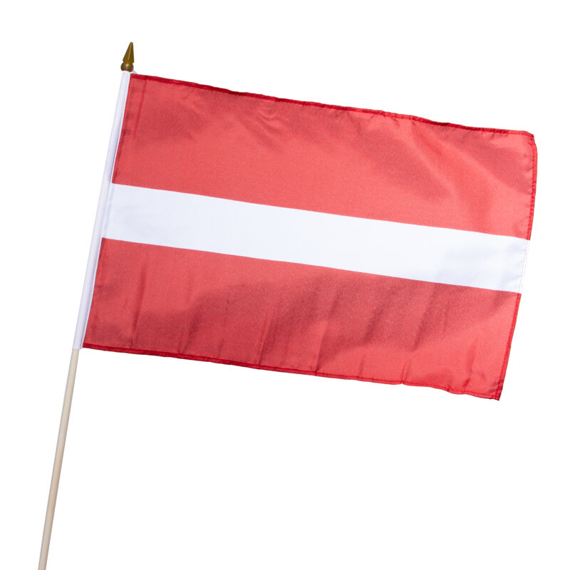 Freundschaftspins Österreich-Lettland Flaggen und Fahnen