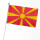 Stock-Flagge 30 x 45 : Nordmazedonien