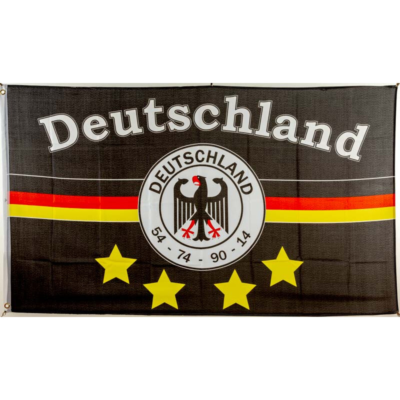 Fahne Deutschland Fußball 6 Hissflagge 90 x 150 cm Flagge 