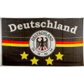 Flagge 90 x 150 : Deutschland Fanfahne 7 - 4 Sterne