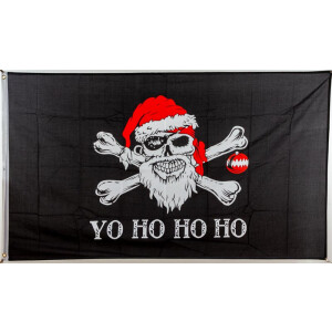 Flagge 90 x 150 : Pirat Weihnachtsmann