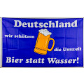 Flagge 90 x 150 : Bier statt Wasser