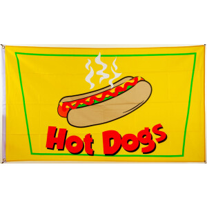 Flagge 90 x 150 : Hot Dogs