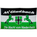 Flagge 90 x 150 : Mönchengladbach die Macht vom Niederrhein