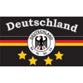 Riesen-Flagge: Deutschland Fanfahne 7 - 4 Sterne 150cm x...