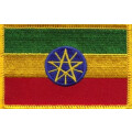 Patch zum Aufbügeln oder Aufnähen : Äthiopien mit Stern -...
