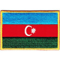 Patch zum Aufbügeln oder Aufnähen : Aserbaidschan - klein