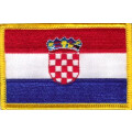 Patch zum Aufbügeln oder Aufnähen : Kroatien - klein
