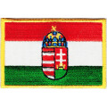 Patch zum Aufbügeln oder Aufnähen : Ungarn mit Wappen -...