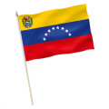 Stock-Flagge : Venezuela mit Wappen / Premiumqualität