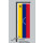 Hochformats Fahne Venezuela mit Wappen