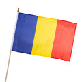 Stock-Flagge 30 x 45 : Rumänien