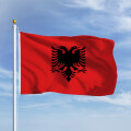 Premiumfahne Albanien 100x70 cm Ösen