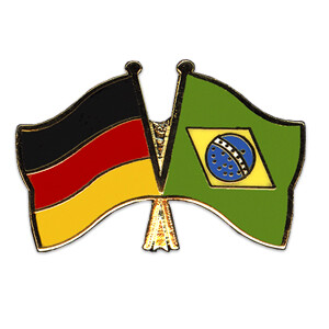 Freundschaftspin: Deutschland-Brasilien