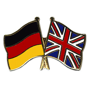 Freundschaftspin: Deutschland-Großbritannien