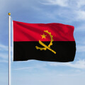 Premiumfahne Angola 100x70 cm Ösen