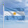 Premiumfahne Argentinien mit Wappen 100x70 cm Ösen