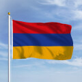 Premiumfahne Armenien 100x70 cm Ösen