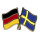 Freundschaftspin Deutschland-Schweden
