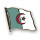 Flaggen-Pin vergoldet Algerien