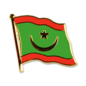 Flaggen-Pin vergoldet : Mauretanien