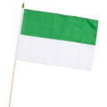 Stock-Flagge 30 x 45 : Schützen grün/weiß