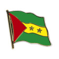 Flaggen-Pin vergoldet Sao Tome & Principe