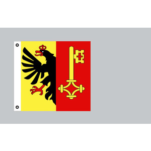 Flagge 120x120 : Genf (CH)