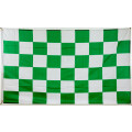 Flagge 90 x 150 : Karo grün/weiß