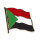 Flaggen-Pin vergoldet Sudan