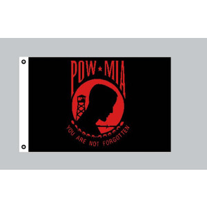 Flagge 90 x 150 : USA - POW MIA - Rot