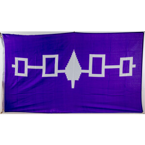 Fahne Flagge Indianer Irokesen Nordamerika 90x150 cm Hissfahne Hißfahne mit Ösen 