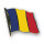 Flaggen-Pin vergoldet Tschad