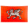 Flagge 90 x 150 : Drache auf rotem Tuch