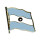 Flaggen-Pin vergoldet Argentinien