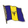 Flaggen-Pin vergoldet Barbados