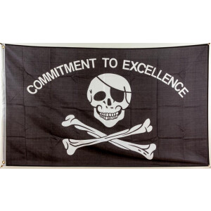 Flagge 90 x 150 : Commitment to Excellence
