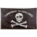 Flagge 90 x 150 : Commitment to Excellence