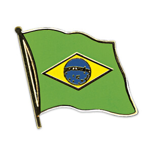 Flaggen-Pin vergoldet : Brasilien