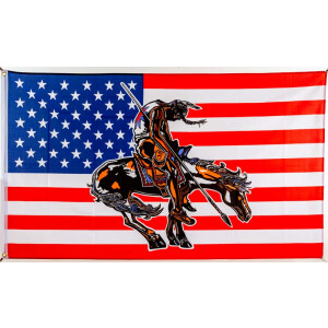 Flagge 90 x 150 : USA - End of Trail