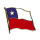 Flaggen-Pin vergoldet Chile