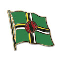 Flaggen-Pin vergoldet Dominica