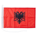 Motorrad-/Bootsflagge 25x40cm: Albanien
