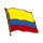 Flaggen-Pin vergoldet Kolumbien