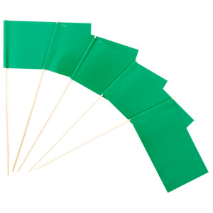 Papierfähnchen: Grün
