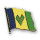 Flaggen-Pin vergoldet St. Vincent & Grenadinen