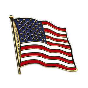 Flaggen-Pin vergoldet : USA