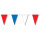 Wimpelkette wetterfest 4 m : blau/weiß/rot, schwere Qualität
