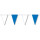 Wimpelkette wetterfest 4 m : blau/weiß, schwere Qualität